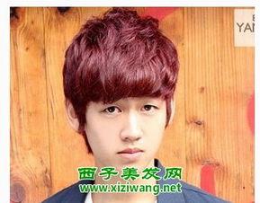 男生酒红色头发图片,探寻男生独特魅力